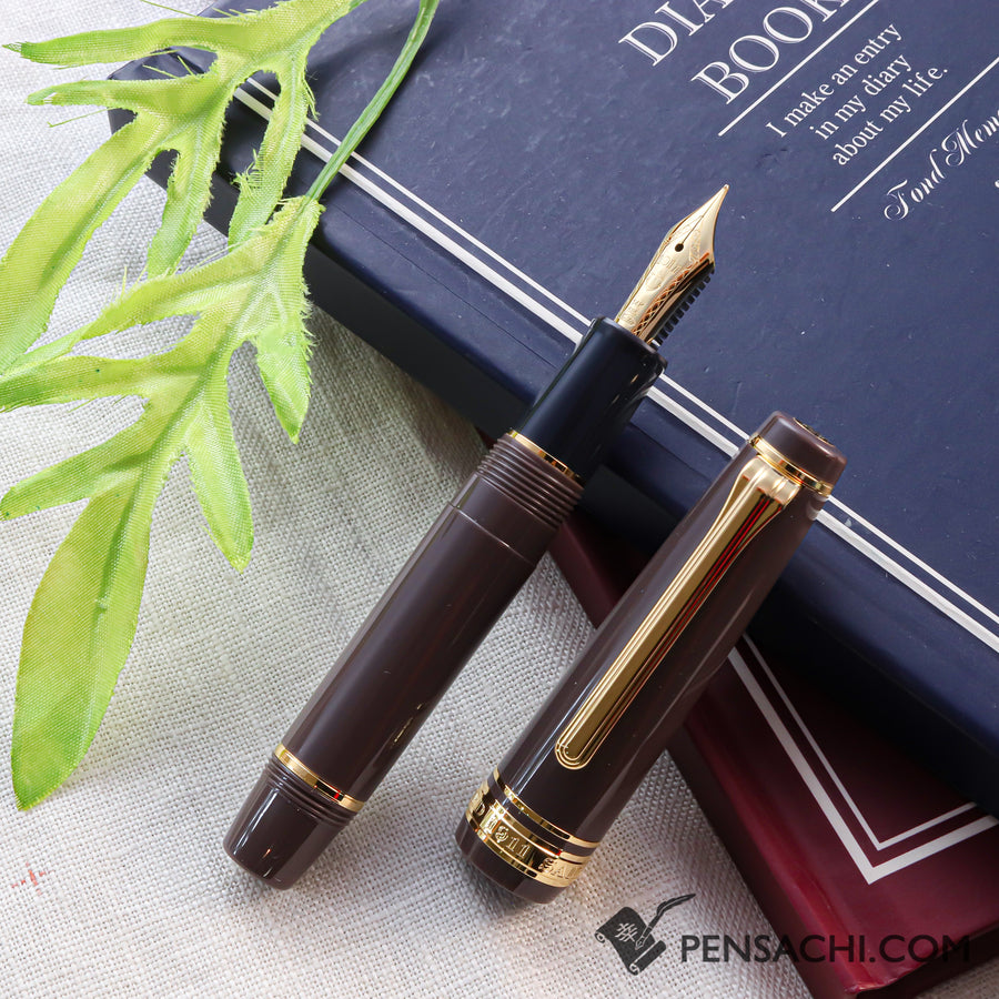 SAILOR Pro Gear Slim Mini Fountain Pen - Taupe - PenSachi Japanese Limited Fountain Pen