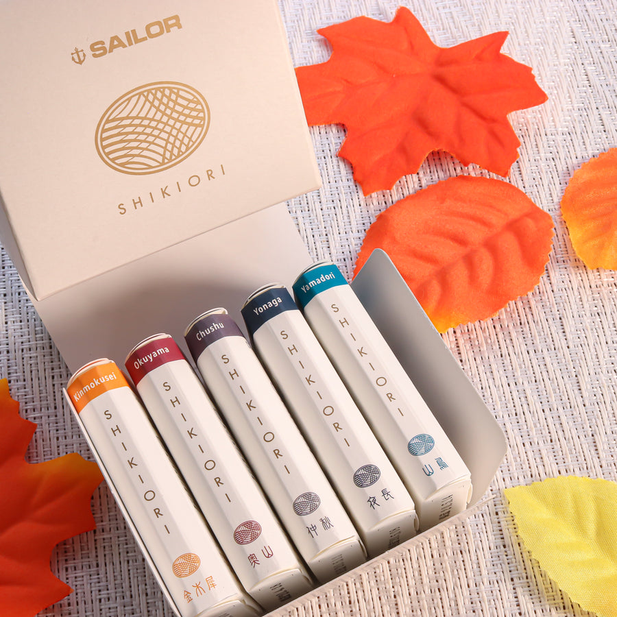 Sailor Shikiori Ink Cartridges 5 Colors Set - Fall - PenSachi Japanese Limited Fountain Pen