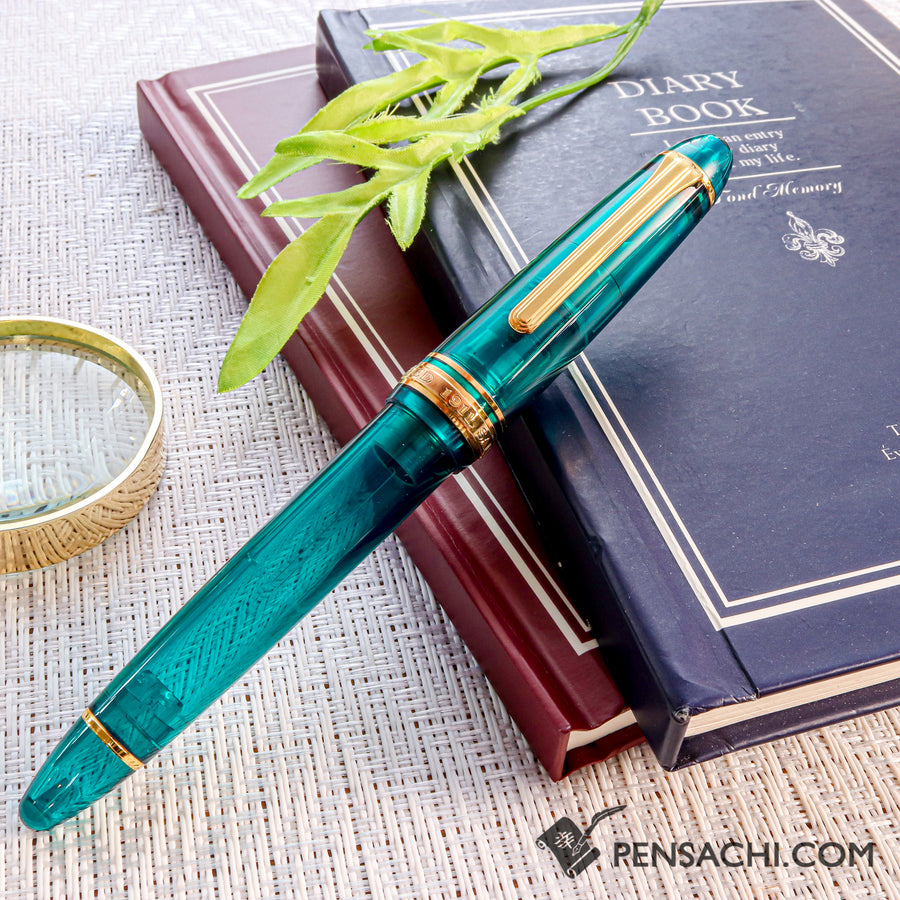 SAILOR Limited Edition 1911 Large (Full size) Demonstrator Fountain Pen - Teal Green - PenSachi Japanese Limited Fountain Pen