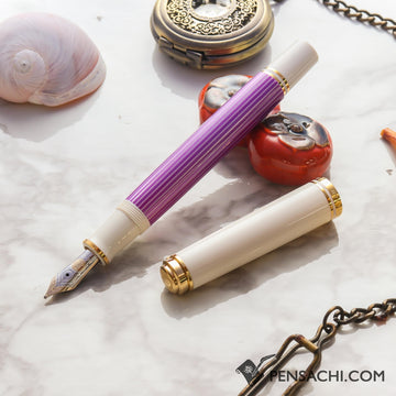 PELIKAN Souveran M600 Fountain Pen - Violet White - PenSachi Japanese Limited Fountain Pen