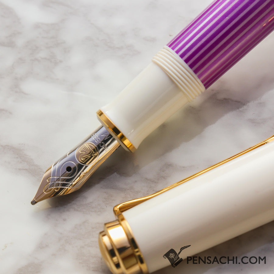 PELIKAN Souveran M600 Fountain Pen - Violet White - PenSachi Japanese Limited Fountain Pen