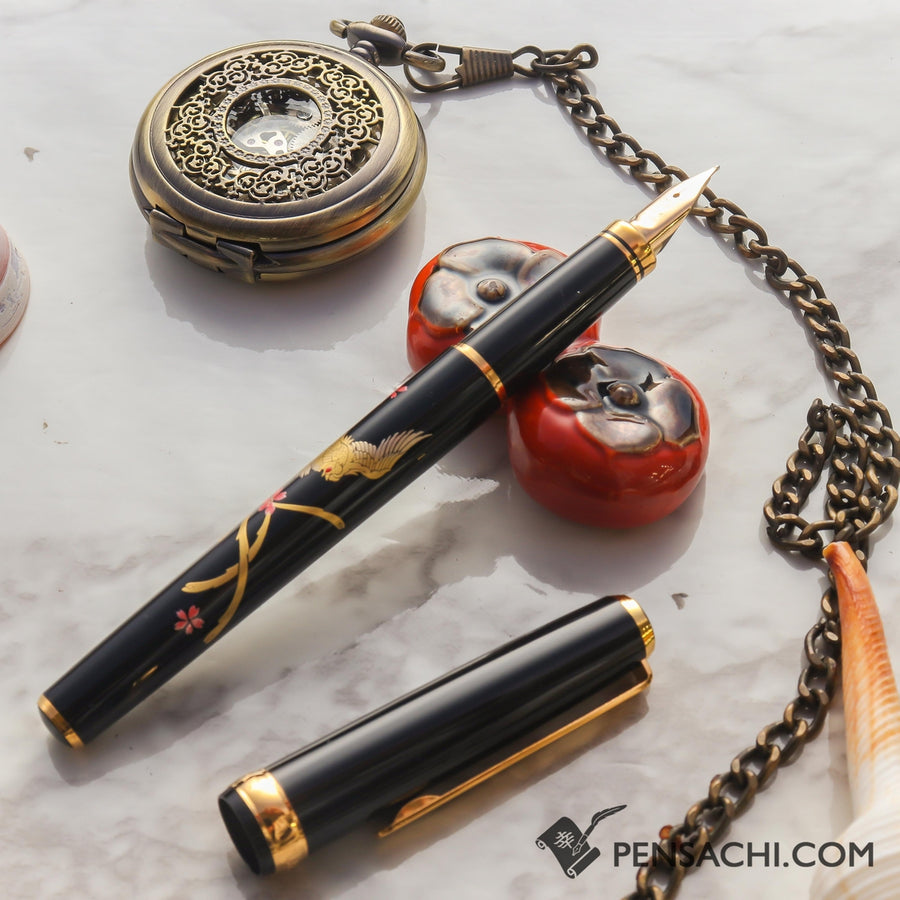 Platinum Modern Maki-e Fountain Pen - Phoenix - 18k Fine