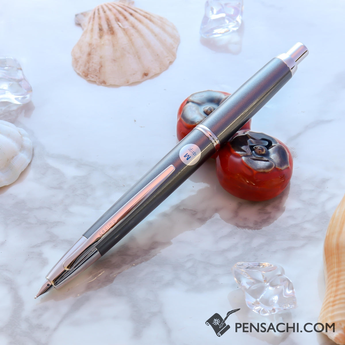 PILOT Vanishing Point Capless Decimo Fountain Pen - Dark Gray