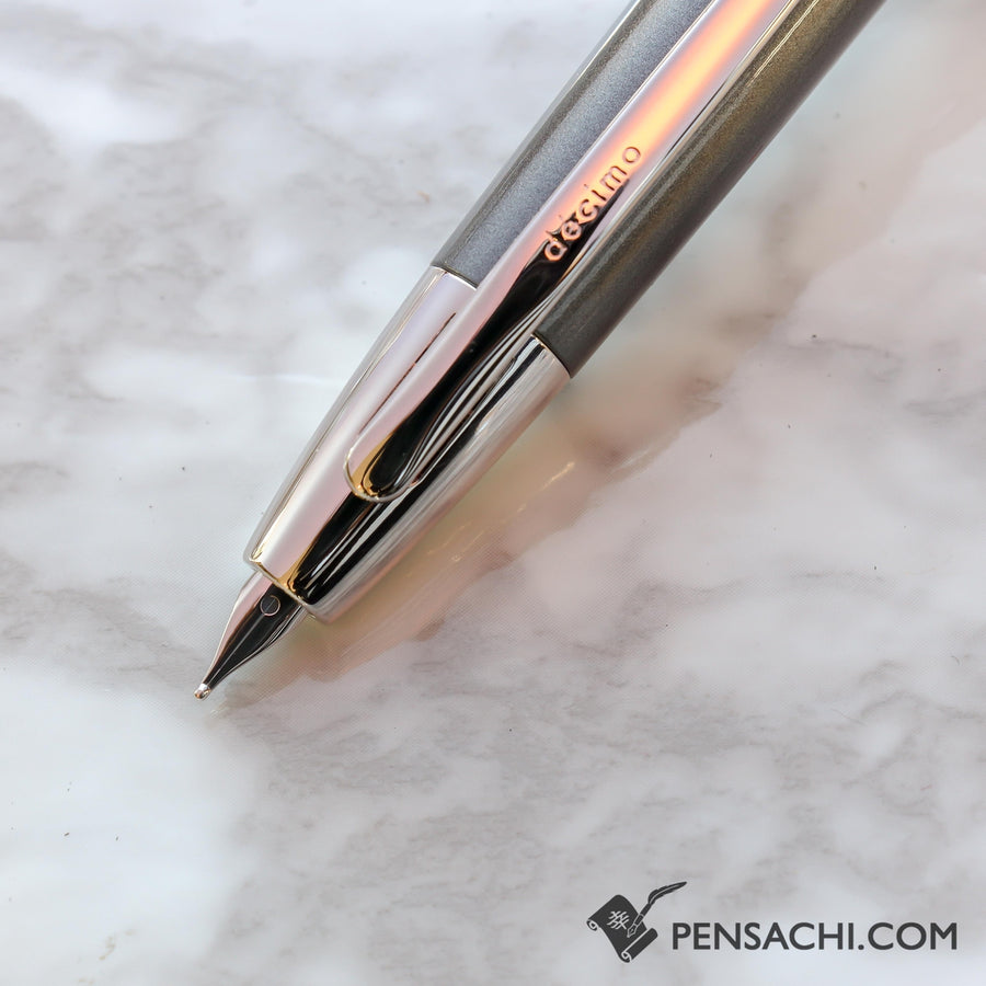 PILOT Vanishing Point Capless Decimo Fountain Pen - Dark Gray - PenSachi Japanese Limited Fountain Pen