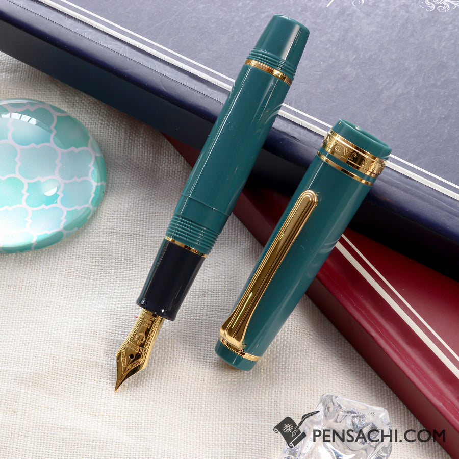 SAILOR Pro Gear Slim Mini Fountain Pen - Slate Green - PenSachi Japanese Limited Fountain Pen