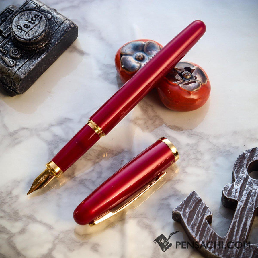 PLATINUM Balance Fountain Pen - Wine Red - PenSachi Japanese Limited Fountain Pen