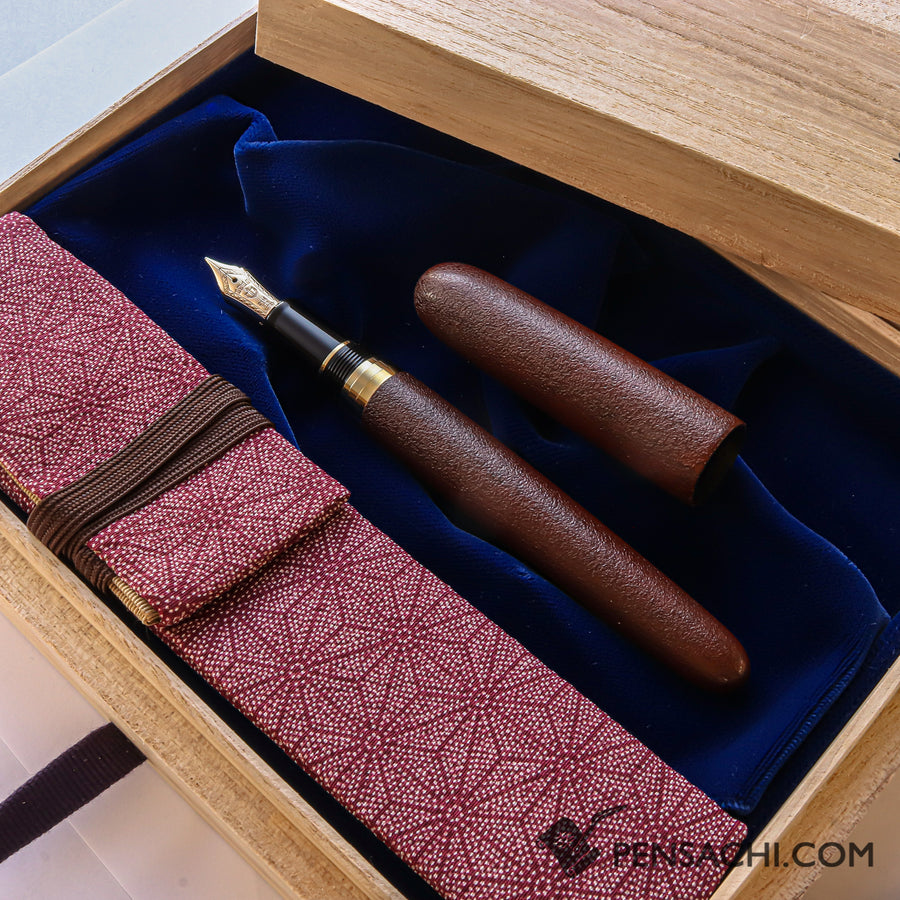 SAILOR 1911 Profit Large (Full size) Fountain Pen - REI URUSHI TSUGARU SABI NURI - PenSachi Japanese Limited Fountain Pen