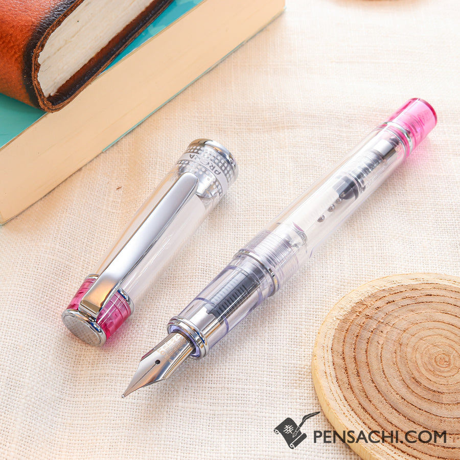 PILOT Prera Demonstrator Fountain Pen - Pink - PenSachi Japanese Limited Fountain Pen