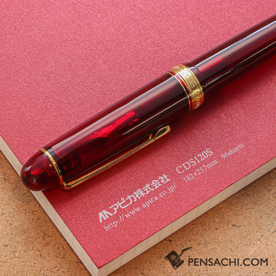 Premium C.D. Notebook B5 Red - 5mm Graph - PenSachi Japanese Limited Fountain Pen