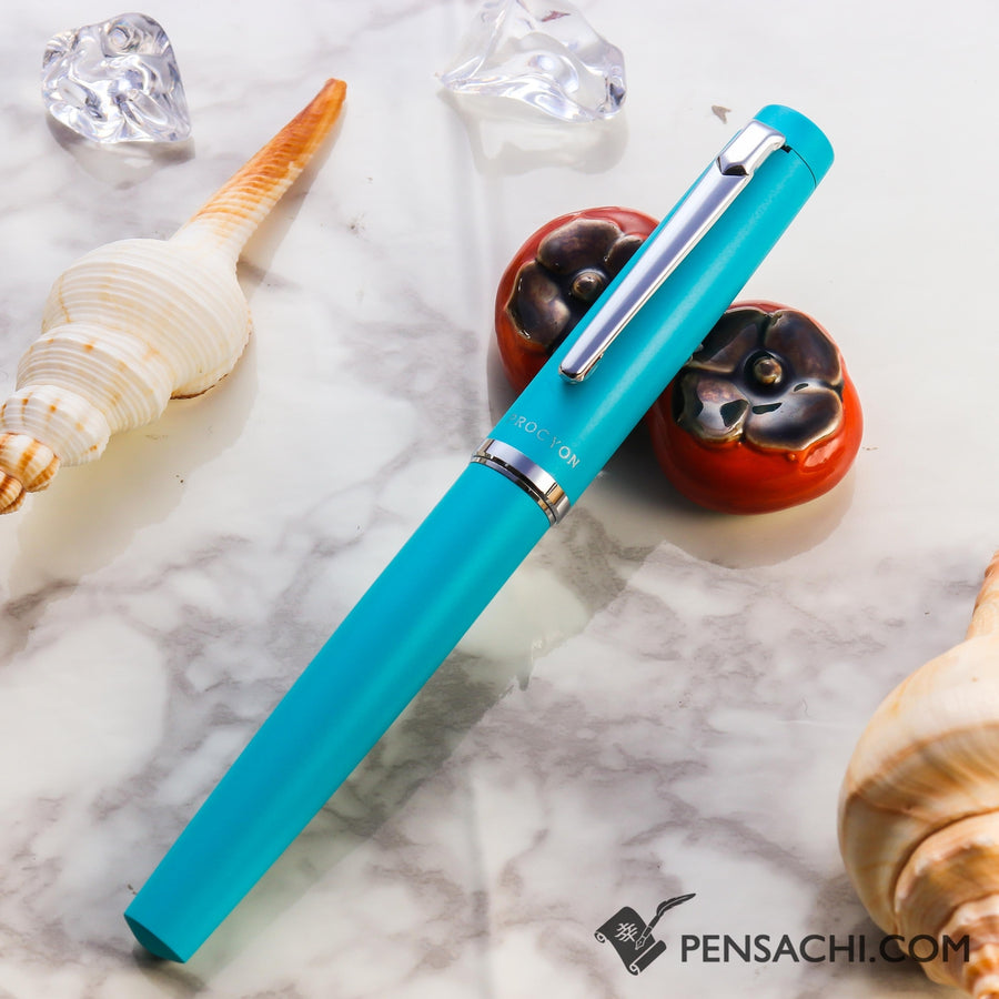 PLATINUM Procyon Fountain Pen - Turquoise Blue - PenSachi Japanese Limited Fountain Pen