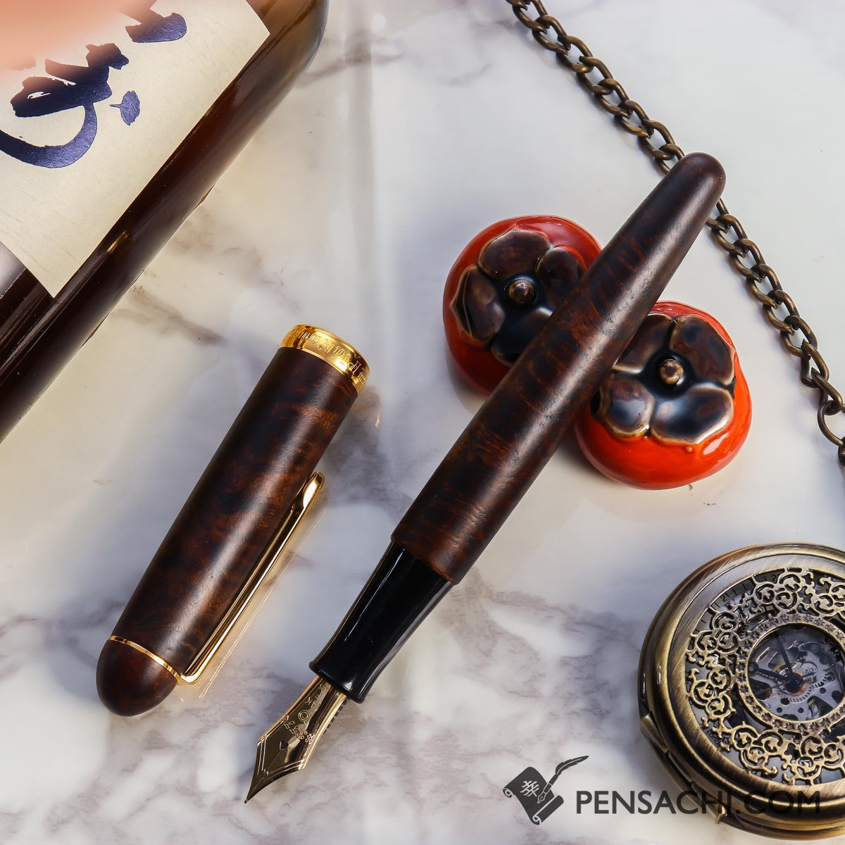 Platinum #3776 Century Briar Wood Fountain Pens | PenSachi