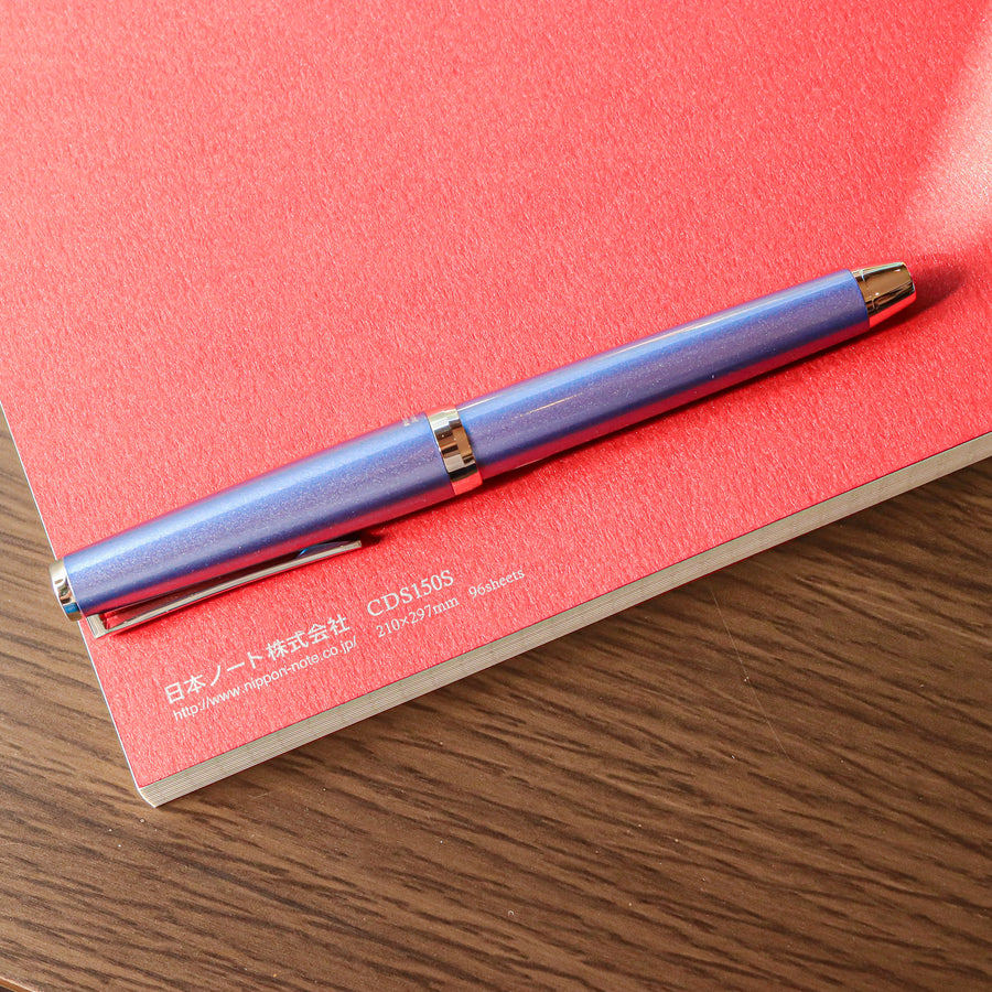 Premium C.D. Notebook A4 Red - 5mm Graph - PenSachi Japanese Limited Fountain Pen