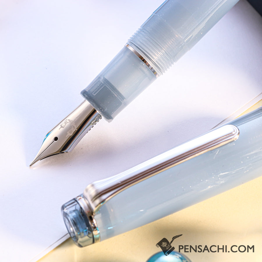 SAILOR Limited Edition Pro Gear Fountain Pen - Ginzan Snow Gray - PenSachi Japanese Limited Fountain Pen