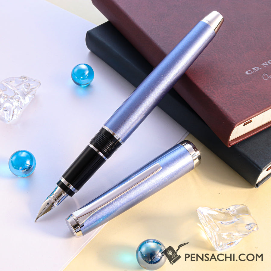 PILOT Falcon Elabo Metal Fountain Pen - Sapphire Light Blue - PenSachi Japanese Limited Fountain Pen