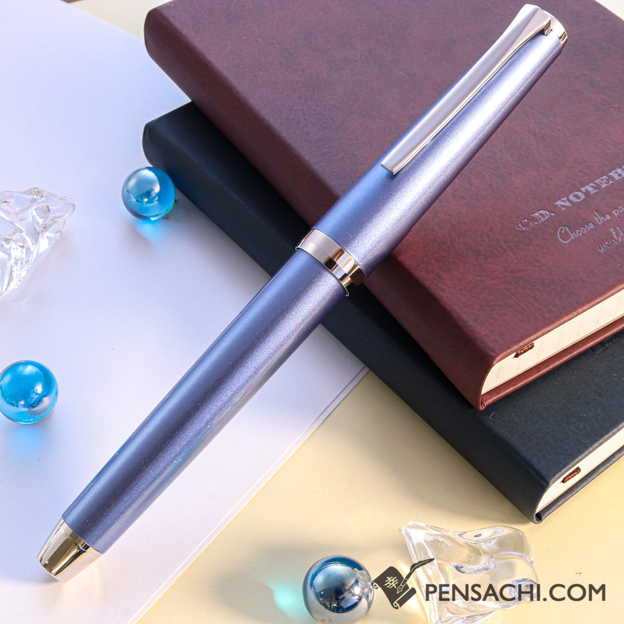 PILOT Falcon Elabo Metal Fountain Pen - Sapphire Light Blue - PenSachi Japanese Limited Fountain Pen