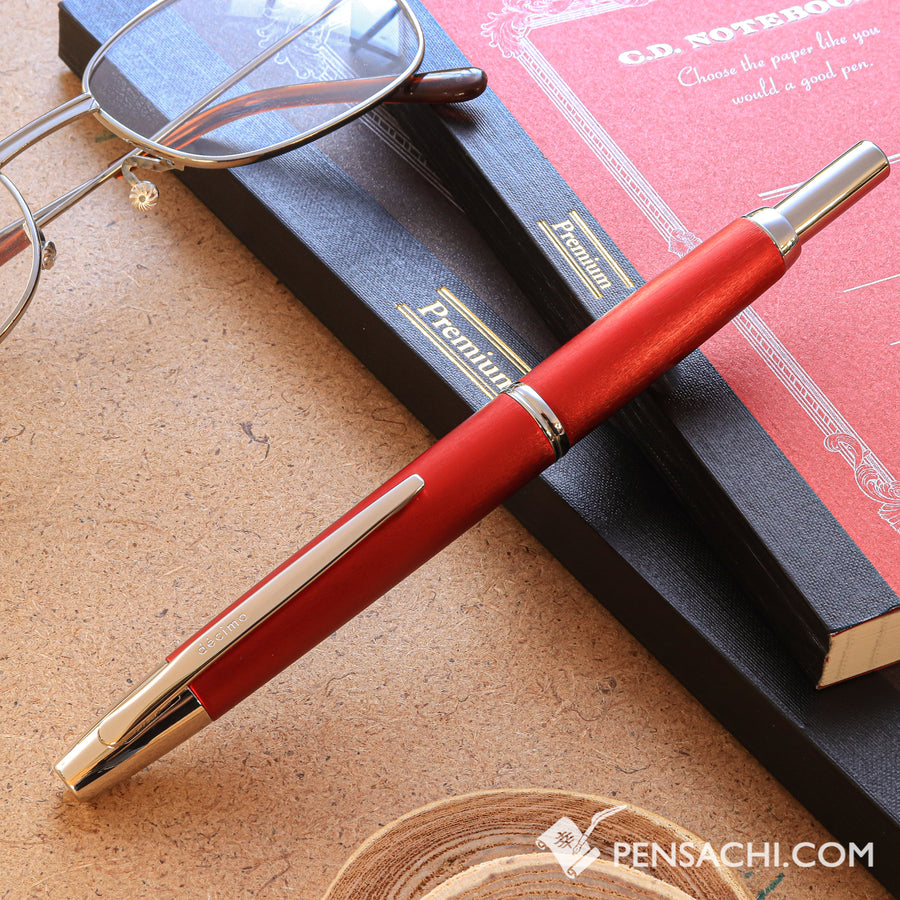 PILOT Limited Edition Vanishing Point Capless Decimo Fountain Pen - Red - PenSachi Japanese Limited Fountain Pen