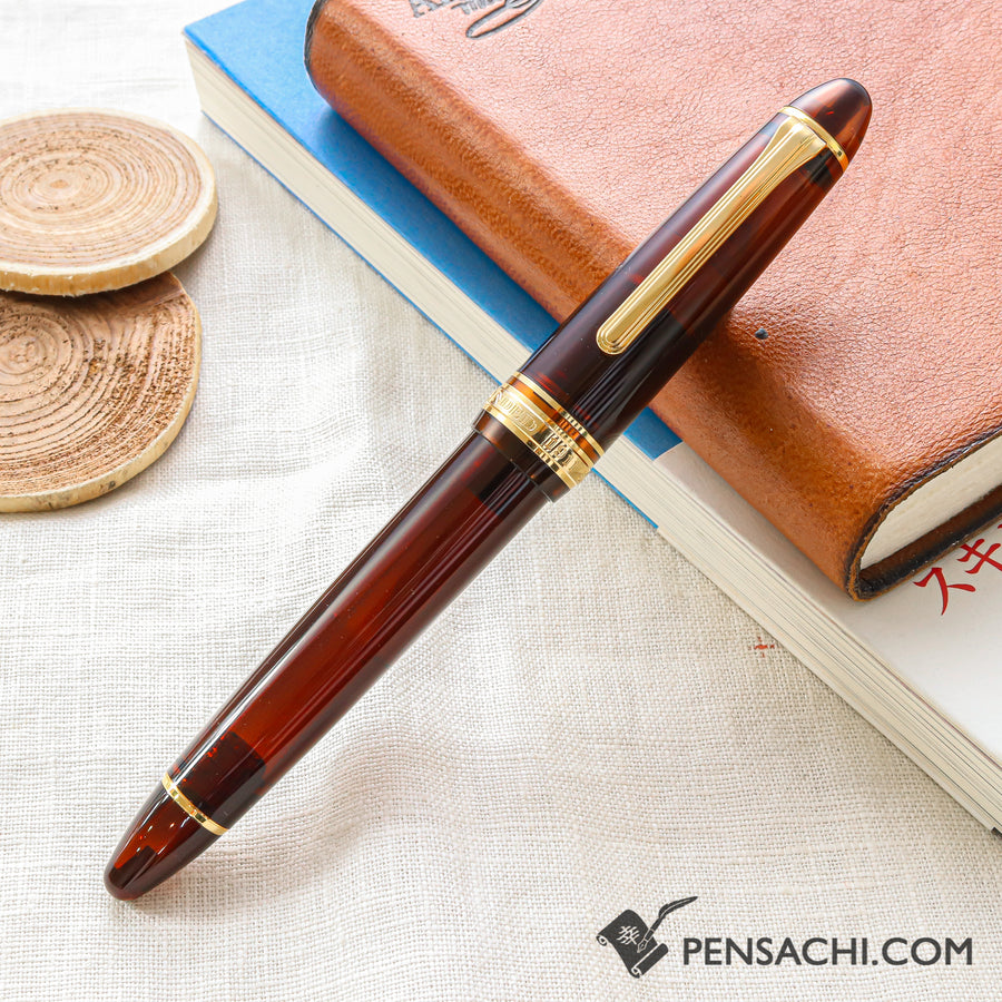 SAILOR Limited Edition 1911 Large (Full size) Demonstrator Fountain Pen - Walnut Brown - PenSachi Japanese Limited Fountain Pen