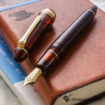 SAILOR Limited Edition 1911 Large (Full size) Demonstrator Fountain Pen - Walnut Brown - PenSachi Japanese Limited Fountain Pen