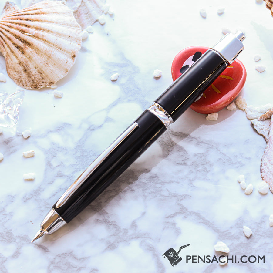 PILOT Vanishing Point Capless Luxury LS Fountain Pen - Black - PenSachi Japanese Limited Fountain Pen