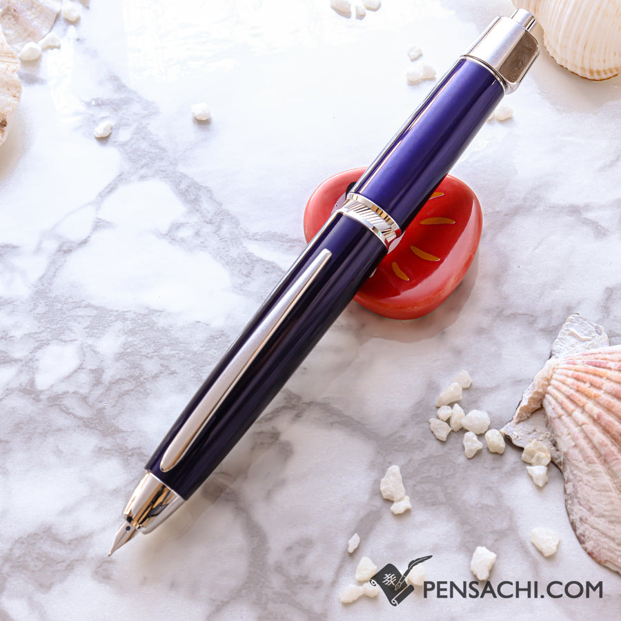 PILOT Vanishing Point Capless Luxury LS Fountain Pen - Blue - PenSachi Japanese Limited Fountain Pen