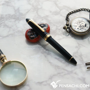 SAILOR 1911 Standard (Mid size) Fountain Pen - Black Gold - PenSachi Japanese Limited Fountain Pen