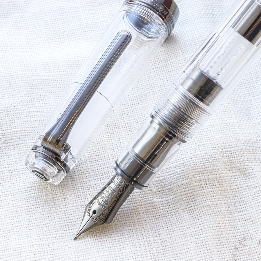 SAILOR Limited Edition Pro Gear Classic Fountain Pen - Black Transparent Skeleton - PenSachi Japanese Limited Fountain Pen