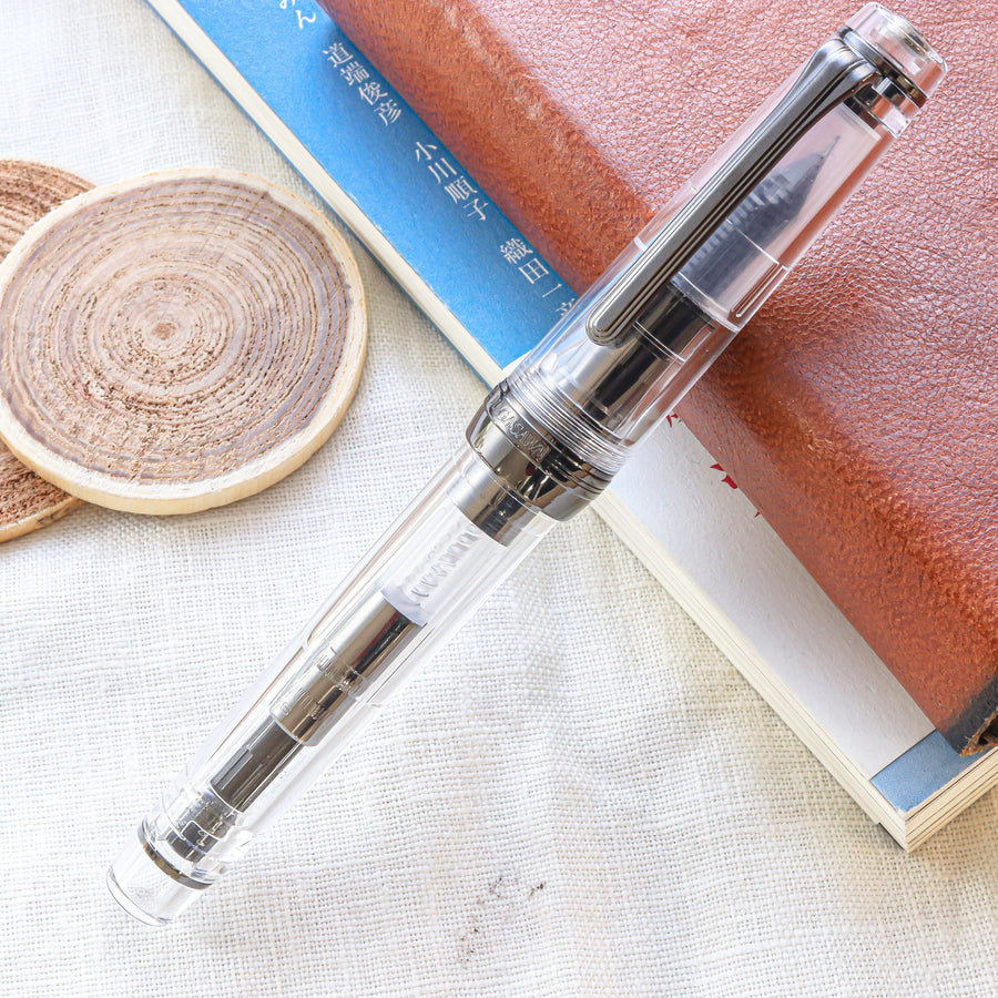 SAILOR Limited Edition Pro Gear Classic Fountain Pen - Black Transparent Skeleton - PenSachi Japanese Limited Fountain Pen