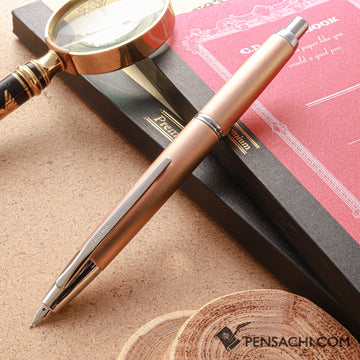 PILOT Limited Edition Vanishing Point Capless Decimo Fountain Pen - Champagne - PenSachi Japanese Limited Fountain Pen