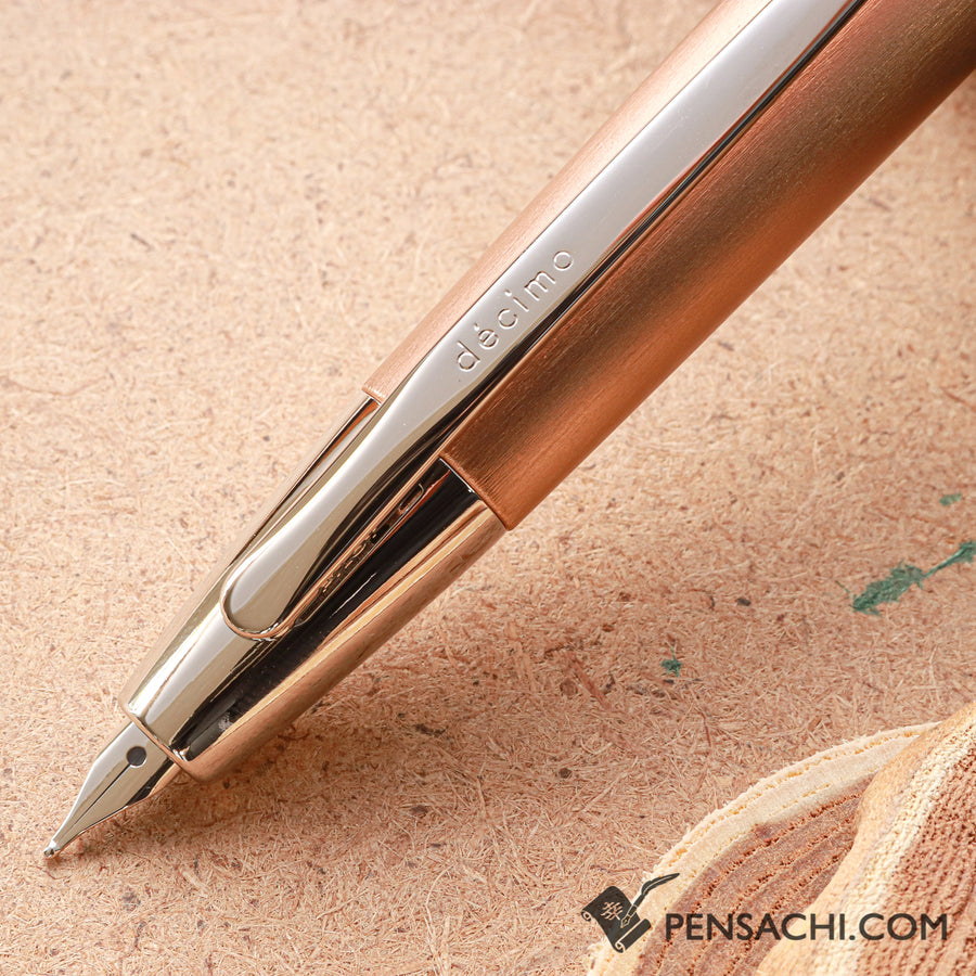 PILOT Limited Edition Vanishing Point Capless Decimo Fountain Pen - Champagne - PenSachi Japanese Limited Fountain Pen