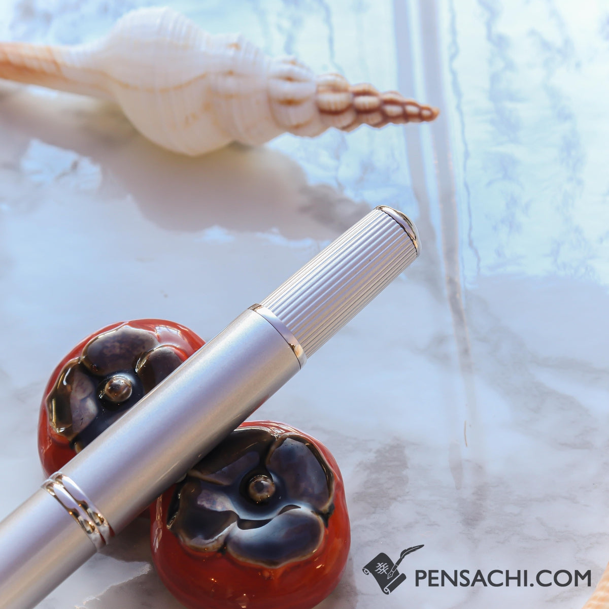 PILOT Vanishing Point Capless Fermo Fountain Pen - Diamond Silver