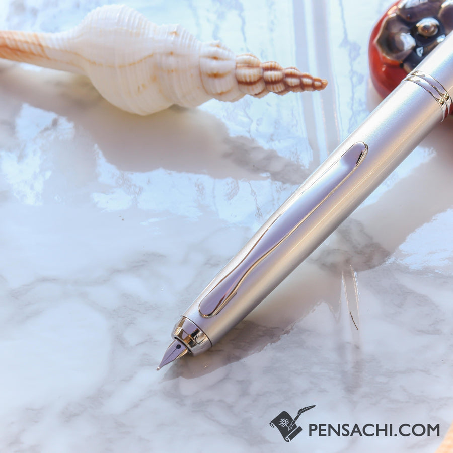 PILOT Vanishing Point Capless Fermo Fountain Pen - Diamond Silver - PenSachi Japanese Limited Fountain Pen