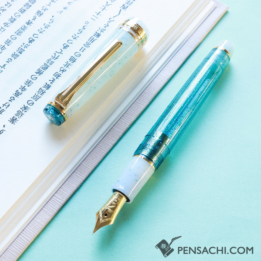 SAILOR Limited Edition Pro Gear Slim Fountain Pen - Snow Kingdom - PenSachi Japanese Limited Fountain Pen