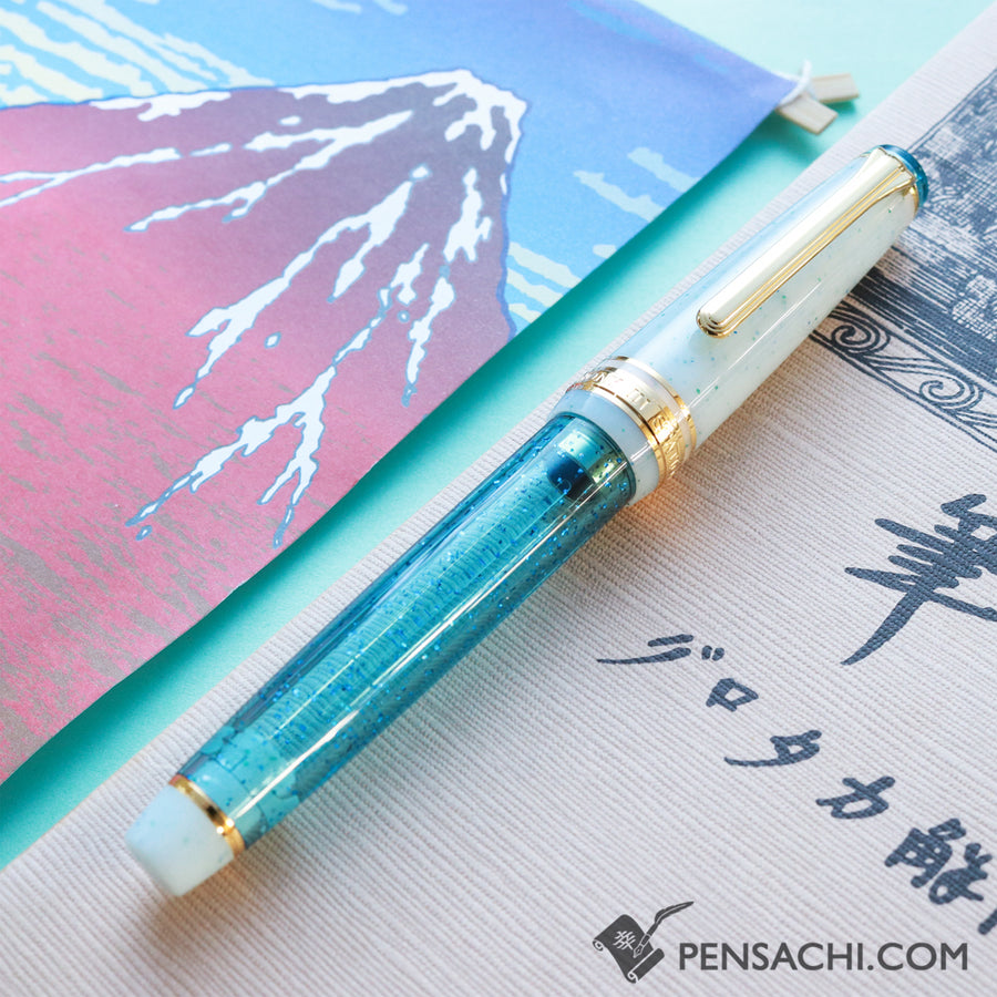 SAILOR Limited Edition Pro Gear Slim Fountain Pen - Snow Kingdom - PenSachi Japanese Limited Fountain Pen