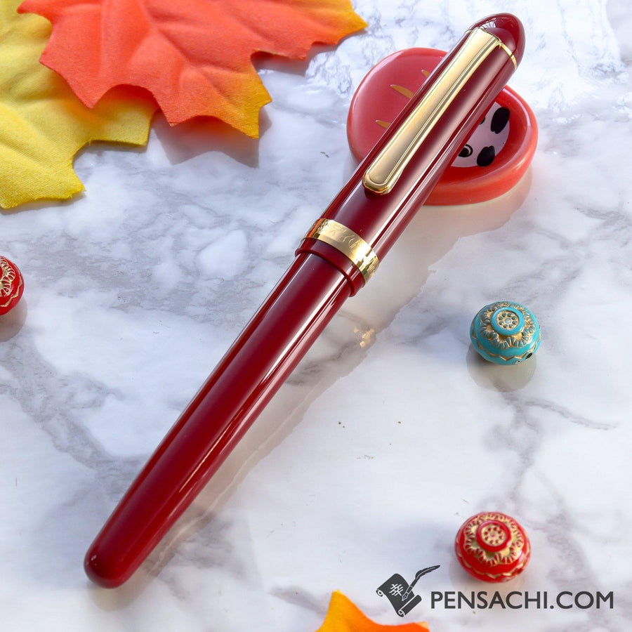 PLATINUM #3776 Century Balance Fountain Pen - Wine Red - PenSachi Japanese Limited Fountain Pen