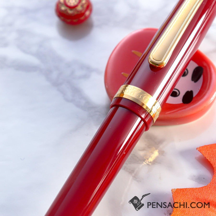 PLATINUM #3776 Century Balance Fountain Pen - Wine Red - PenSachi Japanese Limited Fountain Pen
