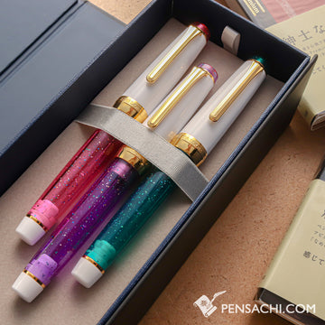 SAILOR Limited Edition Pro Gear Sparkling Set - Royal Purple, Rose Pink and Emerald - PenSachi Japanese Limited Fountain Pen