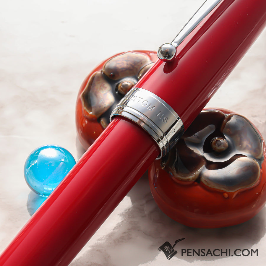 PILOT Custom NS Fountain Pen - Red - PenSachi Japanese Limited Fountain Pen