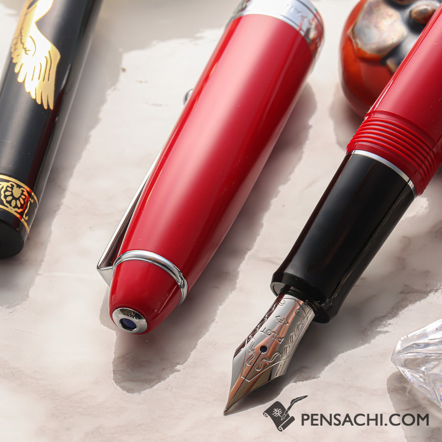 PILOT Custom NS Fountain Pen - Red - PenSachi Japanese Limited Fountain Pen