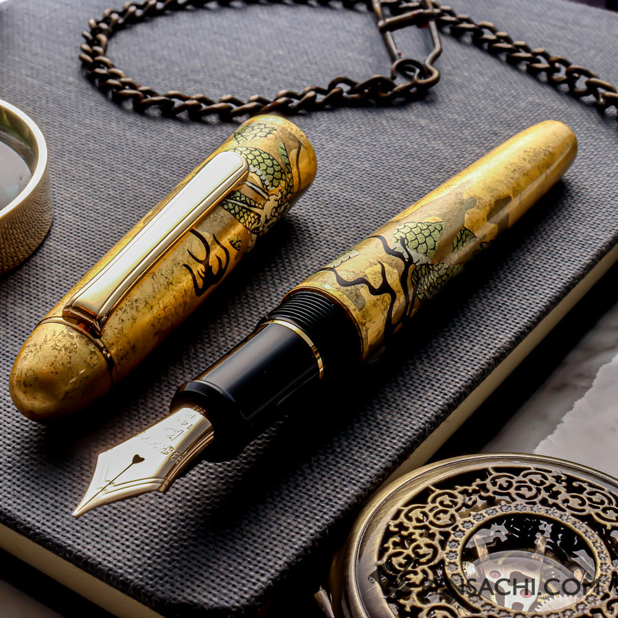 PLATINUM #3776 Century Kanazawa Haku Fountain Pen - Shoryu Dragon God - PenSachi Japanese Limited Fountain Pen