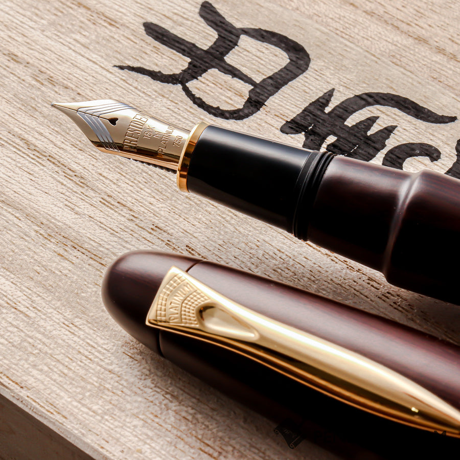 PLATINUM Izumo Tagayasan Fountain Pen - Matte Black - PenSachi Japanese Limited Fountain Pen