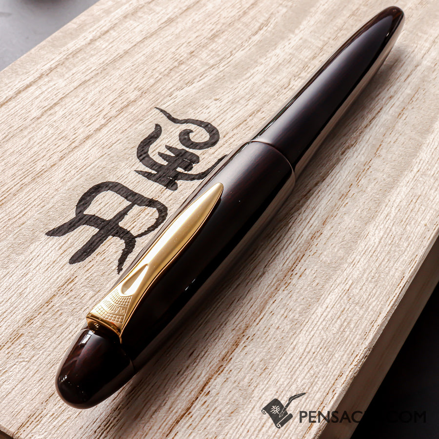 PLATINUM Izumo Tagayasan Fountain Pen - Gloss Black - PenSachi Japanese Limited Fountain Pen