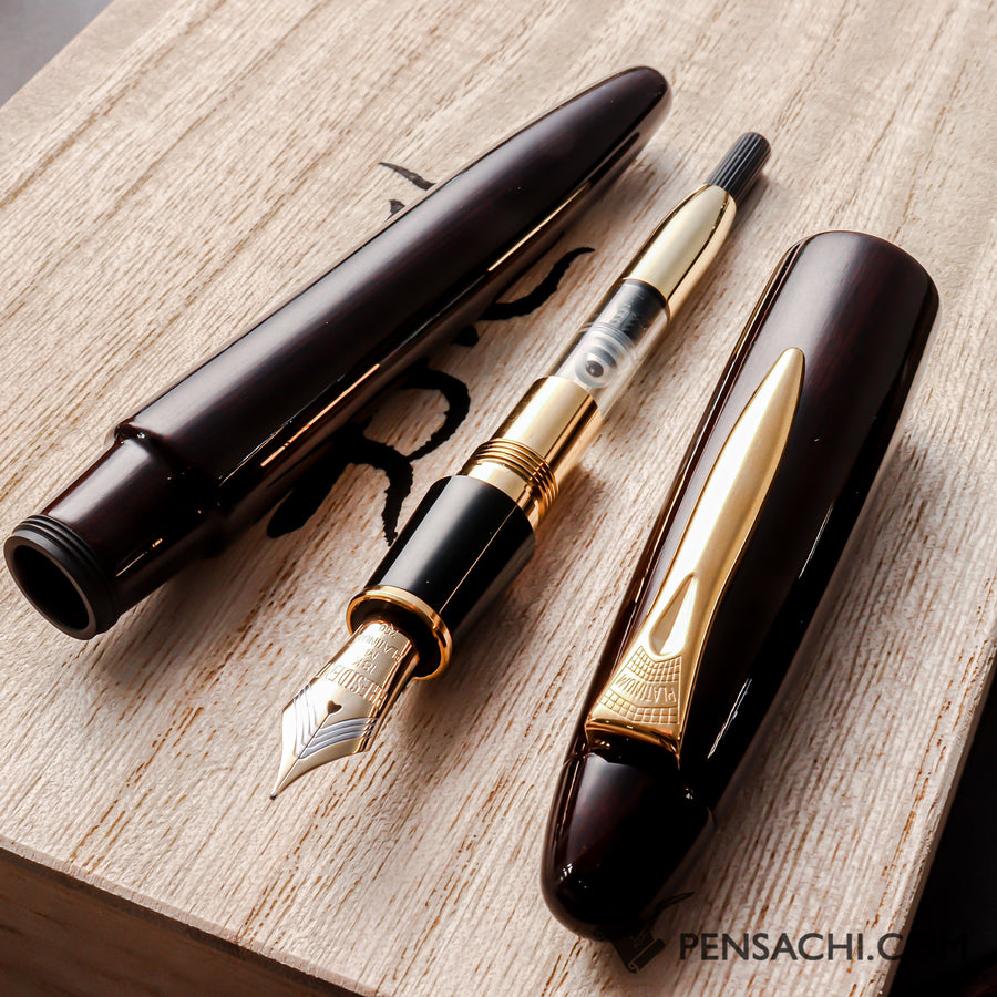 PLATINUM Izumo Tagayasan Fountain Pen - Gloss Black - PenSachi Japanese Limited Fountain Pen