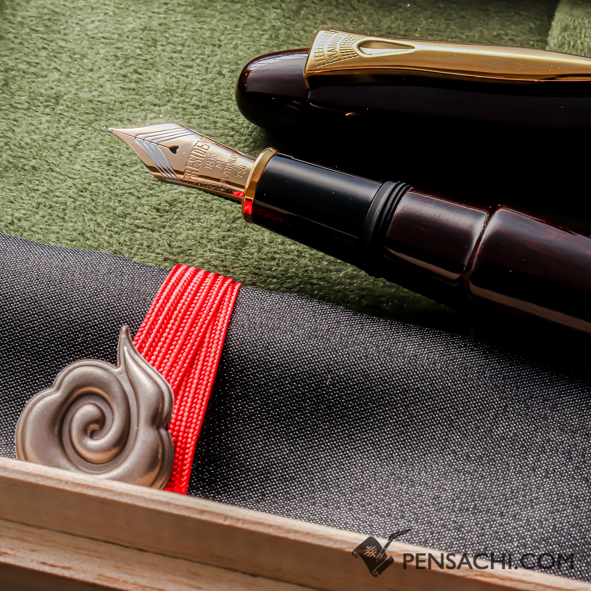PLATINUM Izumo Tagayasan Fountain Pen - Gloss Black | PenSachi