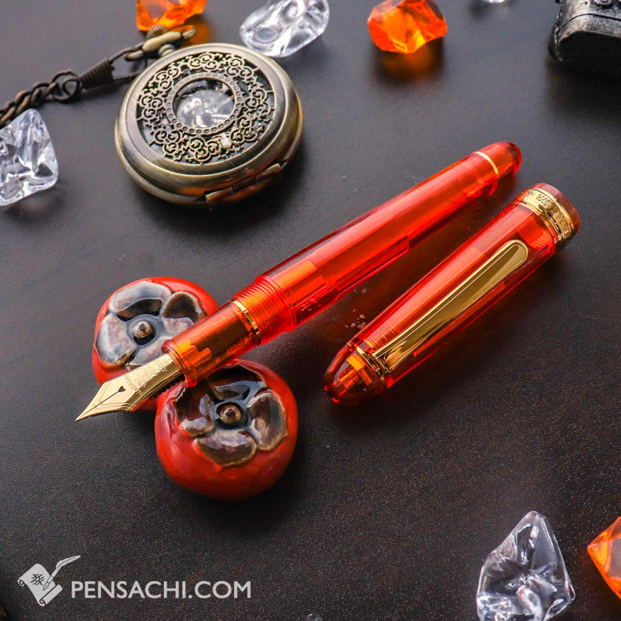 PLATINUM Limited Edition #3776 Century Fountain Pen - Skeleton Apricot - PenSachi Japanese Limited Fountain Pen
