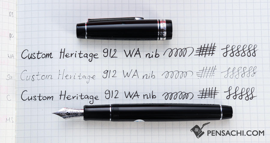 PILOT Custom Heritage 912 Fountain Pen - Black - PenSachi Japanese Limited Fountain Pen