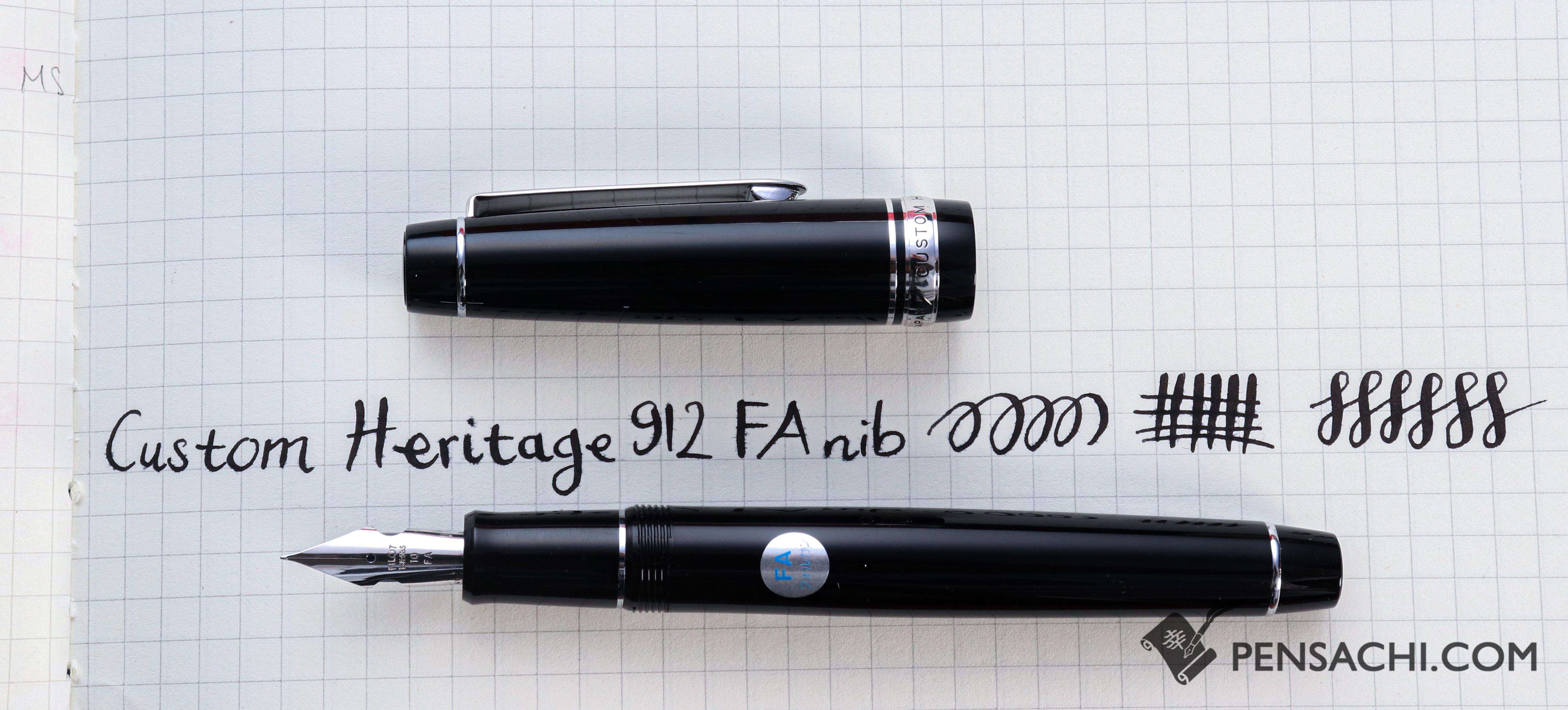 PILOT Custom Heritage 912 Fountain Pen - Black | PenSachi - Japan