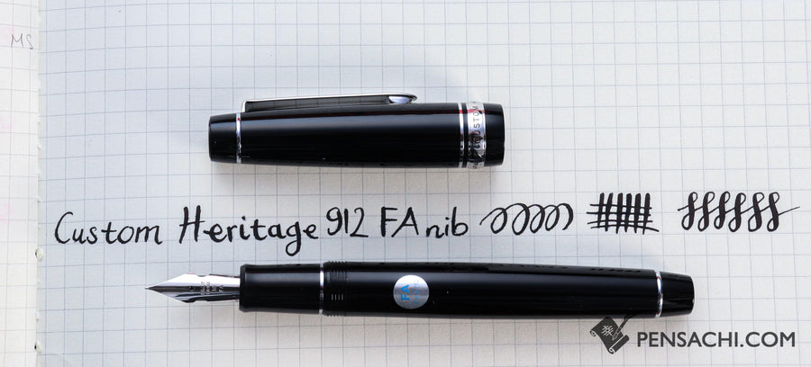 PILOT Custom Heritage 912 Fountain Pen - Black - PenSachi Japanese Limited Fountain Pen