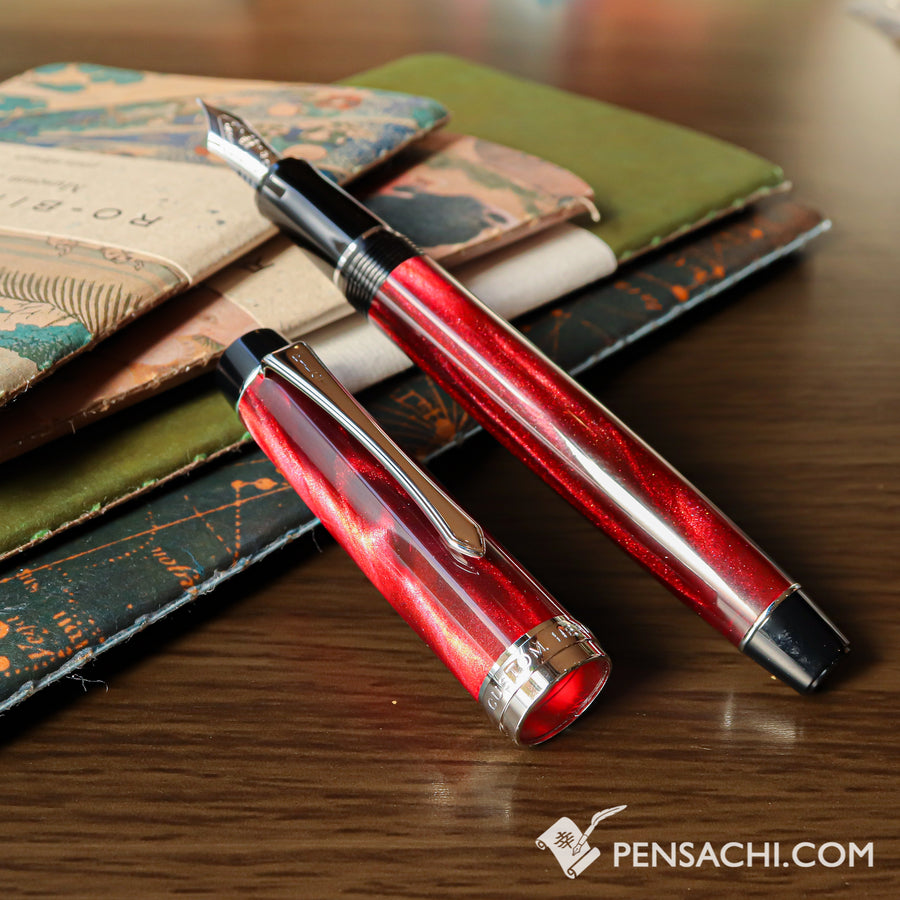 PILOT Custom Heritage SE Fountain Pen - Marble Red - PenSachi Japanese Limited Fountain Pen