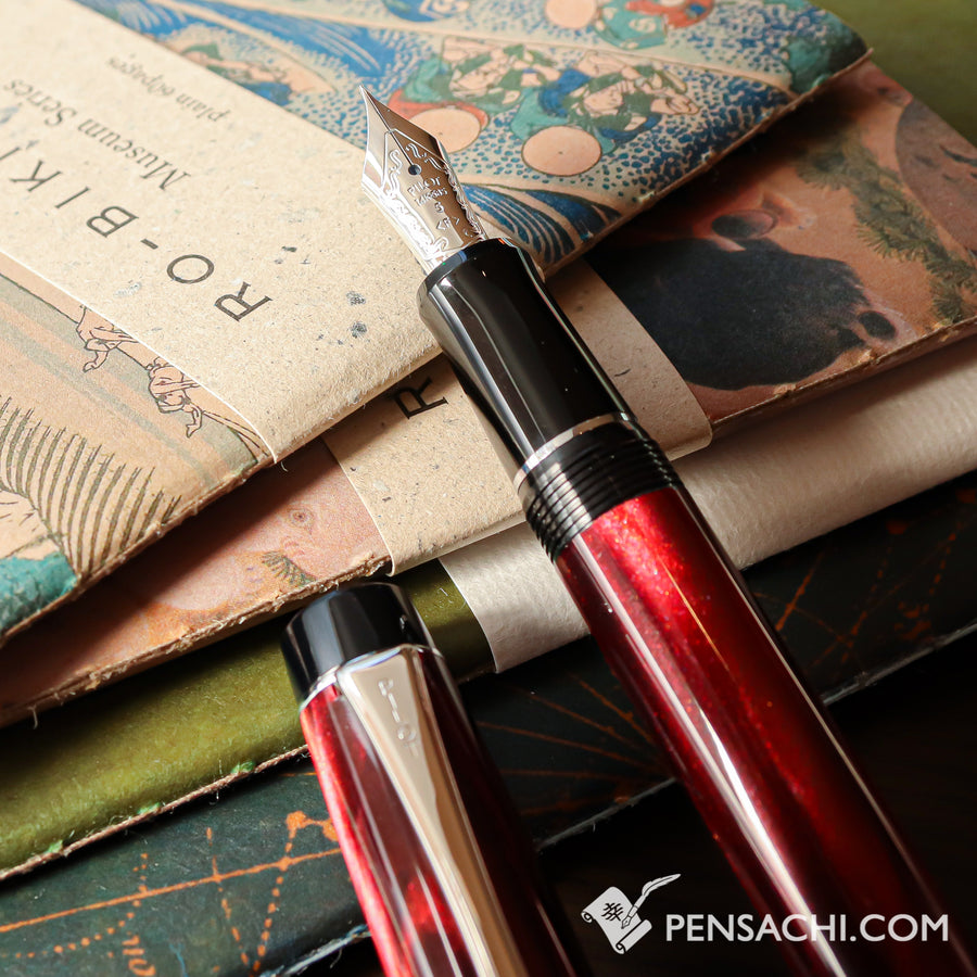 PILOT Custom Heritage SE Fountain Pen - Marble Red - PenSachi Japanese Limited Fountain Pen