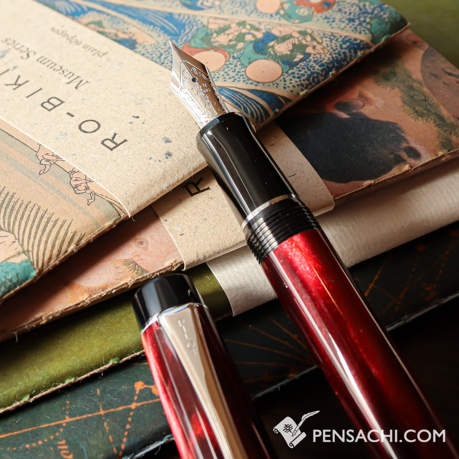 PILOT Custom Heritage SE Fountain Pen - Marble Red - PenSachi Japanese Limited Fountain Pen